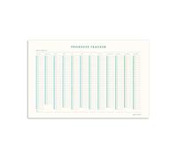 Progress Tracker Poster by Free Period Press - 11”x17” - Daily Habit Tracker for Goals and Projects