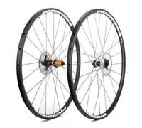 Progress Phantom Cx Disc Tubular Gravel Wheel Set Black 12 x 100 / 12 x 142 mm / Shimano/Sram HG 12 x 100 / 12 x 142 mm Black / White