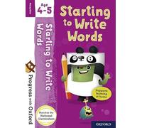 Progress with Oxford: Starting to Write Words Age 4-5