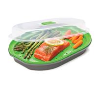 Progressive International Fish/Veggie Steamer, Gray