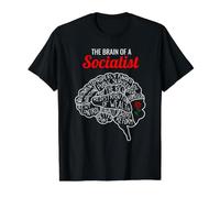 Progressive Liberal Ideology Democratic Socialist Value Graphic T-Shirt, Men, Black, S