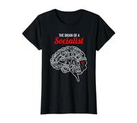 Progressive Liberal Ideology Democratic Socialist Value Graphic T-Shirt, Women, Black, S