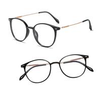 Progressive Multi-Focus Reading Glasses For Men And Women, Dual-Use Automatic Zoom, Blue Light Blocking Classes Readers(Black/gold,3.0x)
