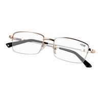 Progressive Multifocus Computer Reading Glasses Blue Light Blocking Titanium Alloy Bendable Multifocal Readers Multi Focus No Line Eyeglasses Eyewear Anti Glare Eye Strain Ultralight for Men and Women