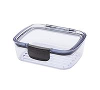 Progressive Prokeeper + Deli Storage Set: Air-Tight Silicone Sealed Containers w Grooved Bottom, Dry Erase Lid, BPA-Free, Stackable, Keeps Meats & Cheeses Fresh Longer, PKS-705C Mini Deli 0.69L