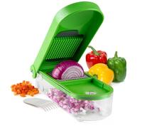 Progressive International GOC-310 Onion Chopper Green/White, Plastic Stainless Steel