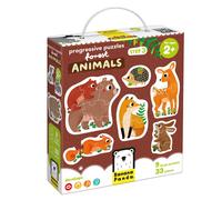 Banana Panda Step by step puzzle forest animals 2+