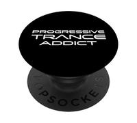Progressive Trance Addict | Futuristic House Music PopSockets Adhesive PopGrip
