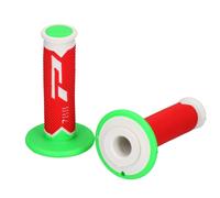 Progrip 788 Cross Triple Density Grips Handlebar Grips White/Green/Red