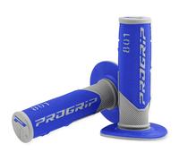 Progrip 801 Grips Half Waffle Soft Density Handlebar Grips (22-25mm) Grey Blue