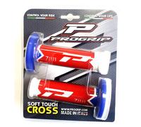 Progrip grip rubbers 788.28 weiss/red/blue Enduro Motocross Offroad
