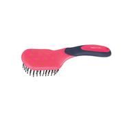ProGroom Star Easy Grip Mane & Tail Brush by Hy Equestrian - Pink/Navy - 23.8 x 7.3cm