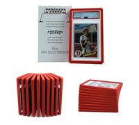 ProGuard Cards PSA Slab Bumper Guards 10PK (Red) for Standard Graded PSA Slabs | PSA Slab Protector - Hard TPU, Exact Fit Snap Tight Protection | Shock Absorption | Matte Finish