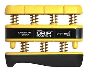 Prohands Grip Master Hand Exerciser Extra Light Tension (3lb per finger) Yellow