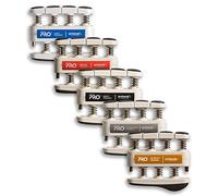 PROHANDS PRO Professional Hand Exercise, Finger Exercises (Grip Strengthener), Spring Loaded Finger Piston System, Isolate and Exercise Each Finger (Blue, Red)