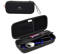 PROHAPI Hard Stethoscope Case, Large Stethoscope Carrying Case with ID Slot, Compatible with 3M Littmann/ADC/Omron/MDF Stethoscope Includes Mesh Pocket for Nurse Accessories (Black)
