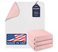 ProHeal Washable Incontinence Bed Pads (3 Pack) - 85 x 91cm (34" x 36") - Reusable Waterproof Bed Protector for Adults & Elderly - High Absorbency Leakproof Sheet Protection & Draw Sheets