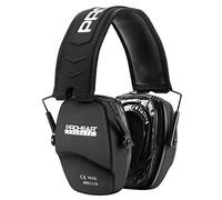 PROHEAR 016 Ear Defenders Adults 28dB Ear Protectors for Shooting Noise Cancelling Earmuffs Autism Friendly, Passive Hearing Protection for Hunting (Low-Profile Folding Compact) Gel Pads Black