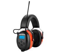 PROHEAR Bluetooth Ear Defenders with DAB+ FM AM Radio Ear protection Orange | 033A Bluetooth 5.3 hearing protection for construction, lawn mowing, work. Wireless, USB-C rechargeable 31dB noise cancelling