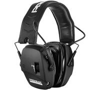 PROHEAR Electronic Shooting Ear Defenders Adults Active Noise Cancelling | 036 Sound Amplification Hearing Protection Built-In Microphone 4hr Auto Shut-off Gel Ear Pads 3.5mm Audio Input Jack Black