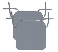 ProHeeder Outdoor Indoor Seat Cushion Pads Water Resistant - 40X40X5Cm - Grey 2 Pack