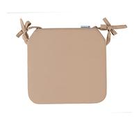 Proheeder Removeable Seat Pads - Water Resistant & Washable Seat Pad for Restaurant, Cafe & Kitchen Dining Chairs, Anti Slip Garden Chair Cushions with Foam Tie on Straps | (40x40cm,1x Beige)
