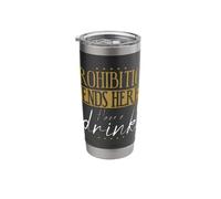 Prohibition Era Stainless Steel Insulated Tumbler