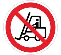 Prohibition Floor Graphics - No Forklifts - 400 mm - Anti-slip - Heavy Duty - Self-adhesive