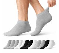 Prohike Trainer Socks, Cotton Rich, Breathable, Cushioned, Ankle Length, for Running, Gym & Everyday Wear, 12 Pairs, Men & Women (Assorted 6-11 (Men))