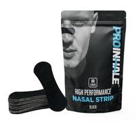 ProInhale™ Athletic Nasal Strips - Flexible Nose Strip for Comfortable Fit, Secure Hold, Non-Slip Adhesive, Day or Night Use, Sport and Sleep Support, 60 Count Nasal Expander Strips