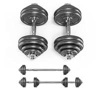 PROIRON 30kg Adjustable Dumbbells Weights set for Men Women, Cast Iron Dumbell Barbells set, Strength Training Equipment Home Gym Fitness, Hand Weights, Free Weights Bar Bell for Weight Lifting, Pair