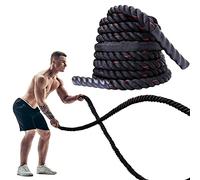 PROIRON 9M /12M Battle Ropes, Battling Rope for Fitness Training Gym, Heavy Exercise Ropes 38mm, Undulation Rope for Strength Workout (12M)