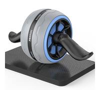 PROIRON Ab Roller Exercise Wheel,Rebound Abdominal Wheel,Abdominal Exercise Roller with Knee Pad for Abdominal & Core Strength Training,Abs Rollout Training Home and Gym-Greyish Blue