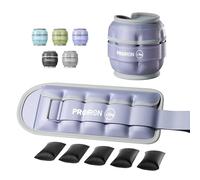 PROIRON Adjustable Ankle Leg Weights with Reflective bands Women Men Walking Running, Set of 2, Durable PU Leather, Weighted Wrist Arm Weights for Men, 0.5-2.5kg Adjustable Per Ankle