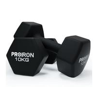 PROIRON Anti-Slip Hex Neoprene Dumbbell Pair 10kg