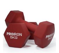 PROIRON Anti-Slip Hex Neoprene Dumbbell Pair 5kg