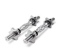 PROIRON Dumbbell Bar 14 Inches Spinlock Dumbbell Handles Standard 1” Weight Bar (Pair with 4 Metal Spinlock Collars)