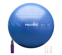 PROIRON Extra Thick Exercise Ball With Postures Shown, 55cm 65cm 75cm, Anti-Burst Gym Swiss Ball With Pump for Yoga, Pilates, Fitness