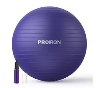 PROIRON Extra Thick Exercise Pregnancy Ball 55cm 65cm 75cm | Anti-Burst Gym Ball, Swiss Ball with Pump for Yoga, Labour, Pilates, Fitness, Stability
