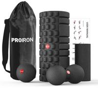 PROIRON Foam Roller Set 5 in 1 Deep Tissue Muscle Massage, Trigger Point Massage Roller, Lacrosse Ball, Mini Roller, Peanut Ball, Fitness Exercise Roller for Pilates, Yoga, Physio, Back, Legs Therapy