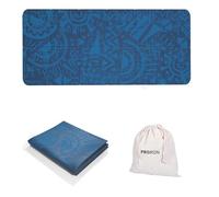 PROIRON Foldable Yoga Mat 2mm Travel Folding Exercise Matt Non Slip Portable Lightweight for Women Men Fitness Workout Stretching Pilates Gym Home - Blue