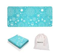 PROIRON Foldable Yoga Mat 2mm Travel Folding Exercise Matt Non Slip Portable Lightweight for Women Men Fitness Workout Stretching Pilates Gym Home - Green