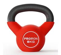 PROIRON kettlebell 8kg, Neoprene Covered Kettlebells 8kg, Covered Cast Iron, Home Gym, Fitness, Exercise, Weight Training