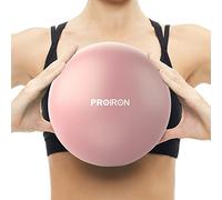 PROIRON Soft Pilates Ball - Small Exercise 25cm for Yoga, Pilates, Stability, Fitness, Core Training, Physical Therapy, Balance, Barre, Stretching, Bender Gym with Inflation Straw d-25cm pink