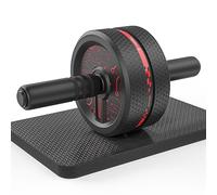 PROIRON Ultra-Wide Ab Roller, Basic, Anti Slip Rubber, 1.4 kg, ABDOMINAL EXERCISER for Core Strength Training, Portable, Sculpts Abdominals & Back Muscles