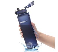 PROIRON Water Bottle 1L for Bike, Running, Cycling, Gym, Leak Proof Sports Water Bottles with Flip Top Lid, Filter & Protein Shaker Included, Blue