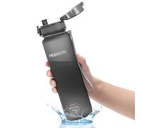 PROIRON Water Bottle 500ml for Bike, Running, Cycling, Gym, Leak Proof Sports Water Bottles with Flip Top Lid, Filter & Protein Shaker Included, Grey