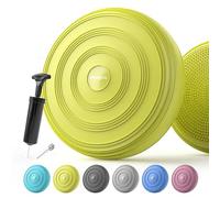 PROIRON Wobble Cushion Inflatable Air Stability Balance Board with Pump, Non-slip, Sitting Posture Trainer Wiggle Seat for Home and Office Chair Sensory Kids, Core Strength Trainer, Physio, Black