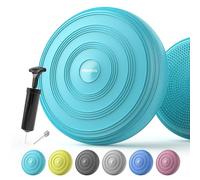 PROIRON Wobble Cushion Inflatable Air Stability Balance Board with Pump, Non-slip, Sitting Posture Trainer Wiggle Seat for Home and Office Chair Sensory Kids, Core Strength Trainer, Physio, Black