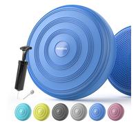 PROIRON Wobble Cushion Inflatable Air Stability Balance Board with Pump, Non-slip, Sitting Posture Trainer Wiggle Seat for Home and Office Chair Sensory Kids, Core Strength Trainer, Physio, Black